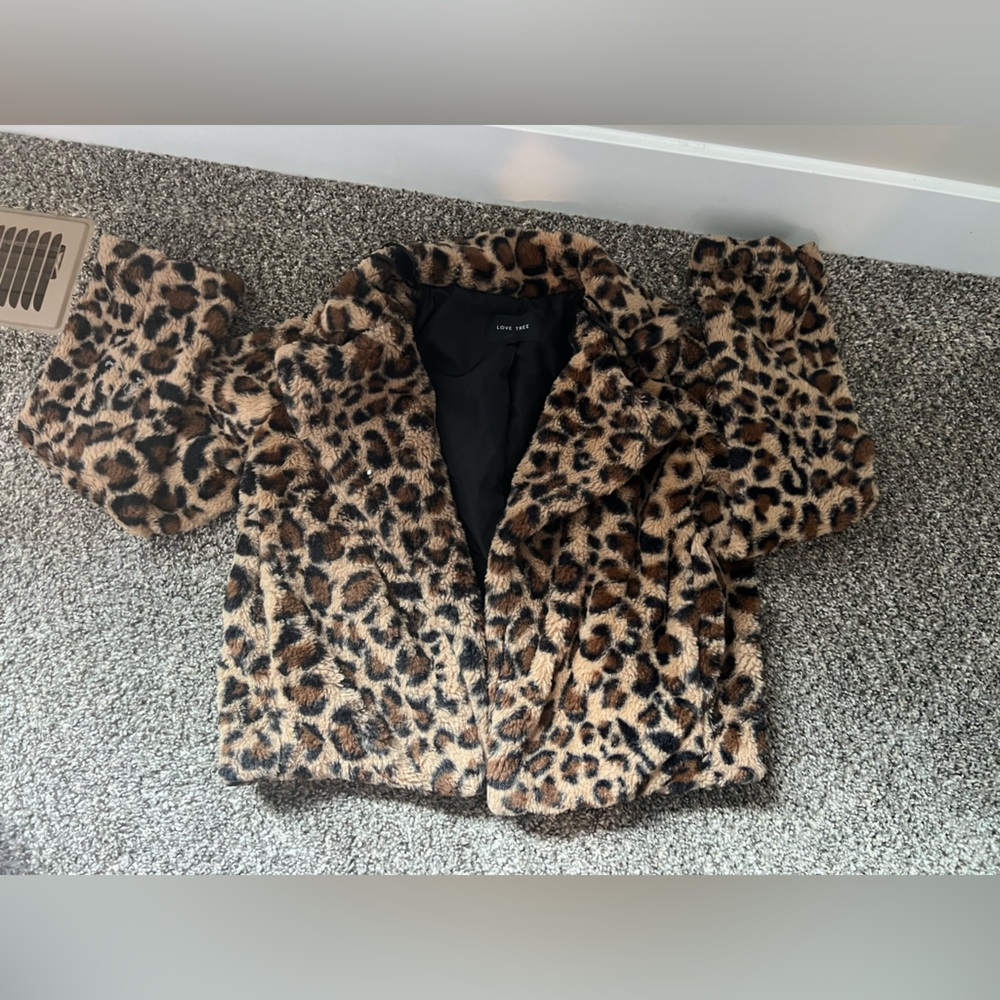 Cheetah print coat